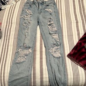 Pacsun distressed mom jean